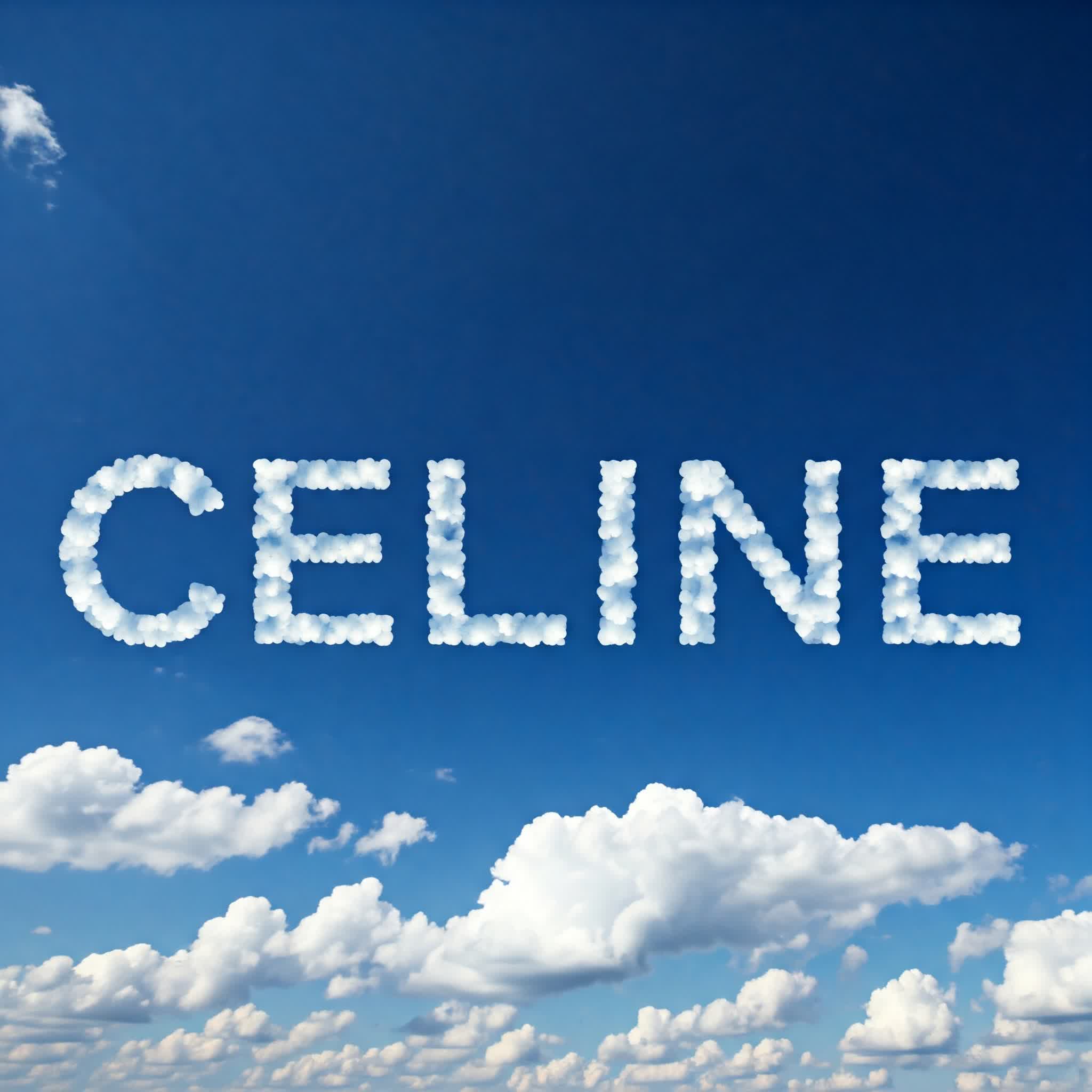 cloudy Celine in the sky