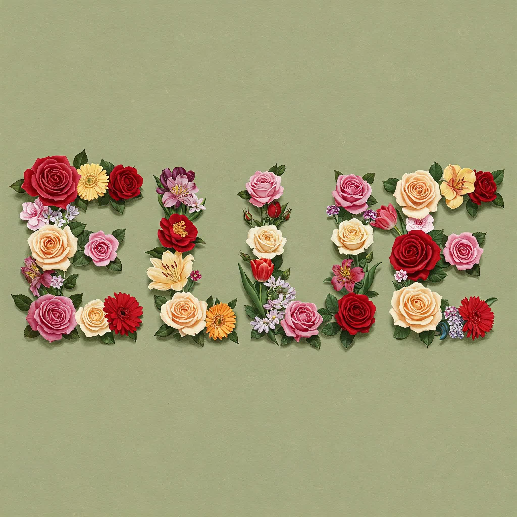 Ellie name is composed of flowers, roses, and blossoms