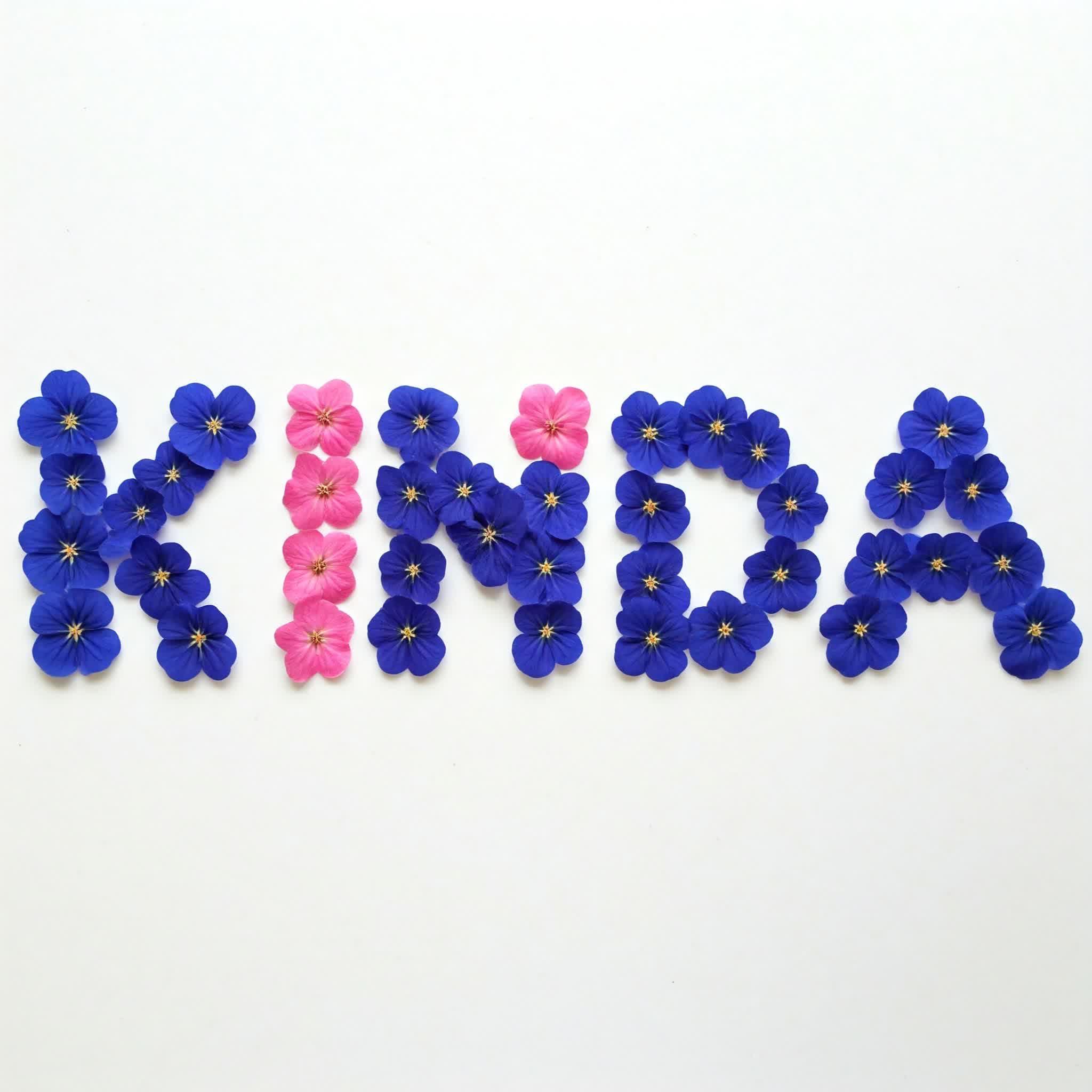 Kinda with flowers