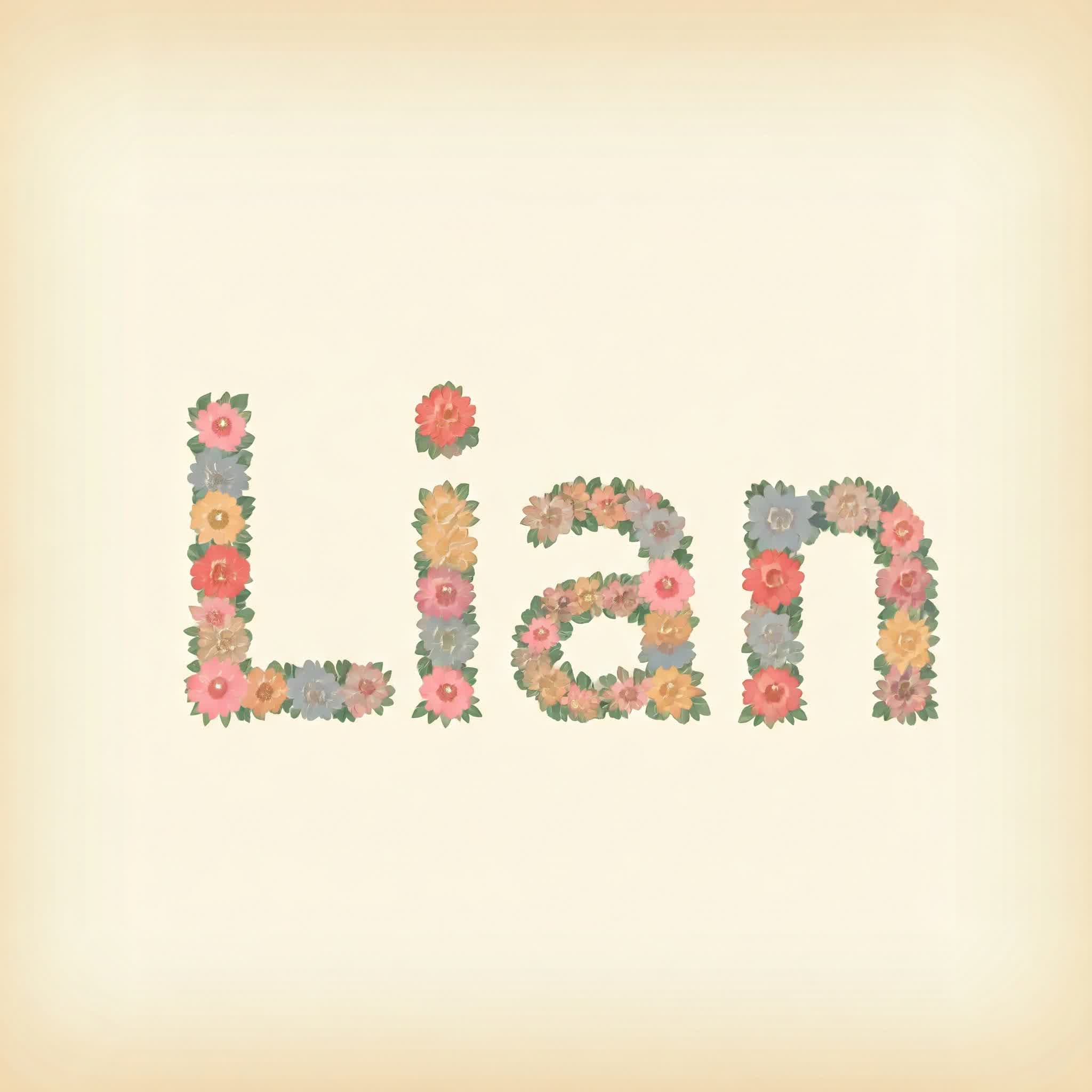 اسم ليان مكتوب بالورد