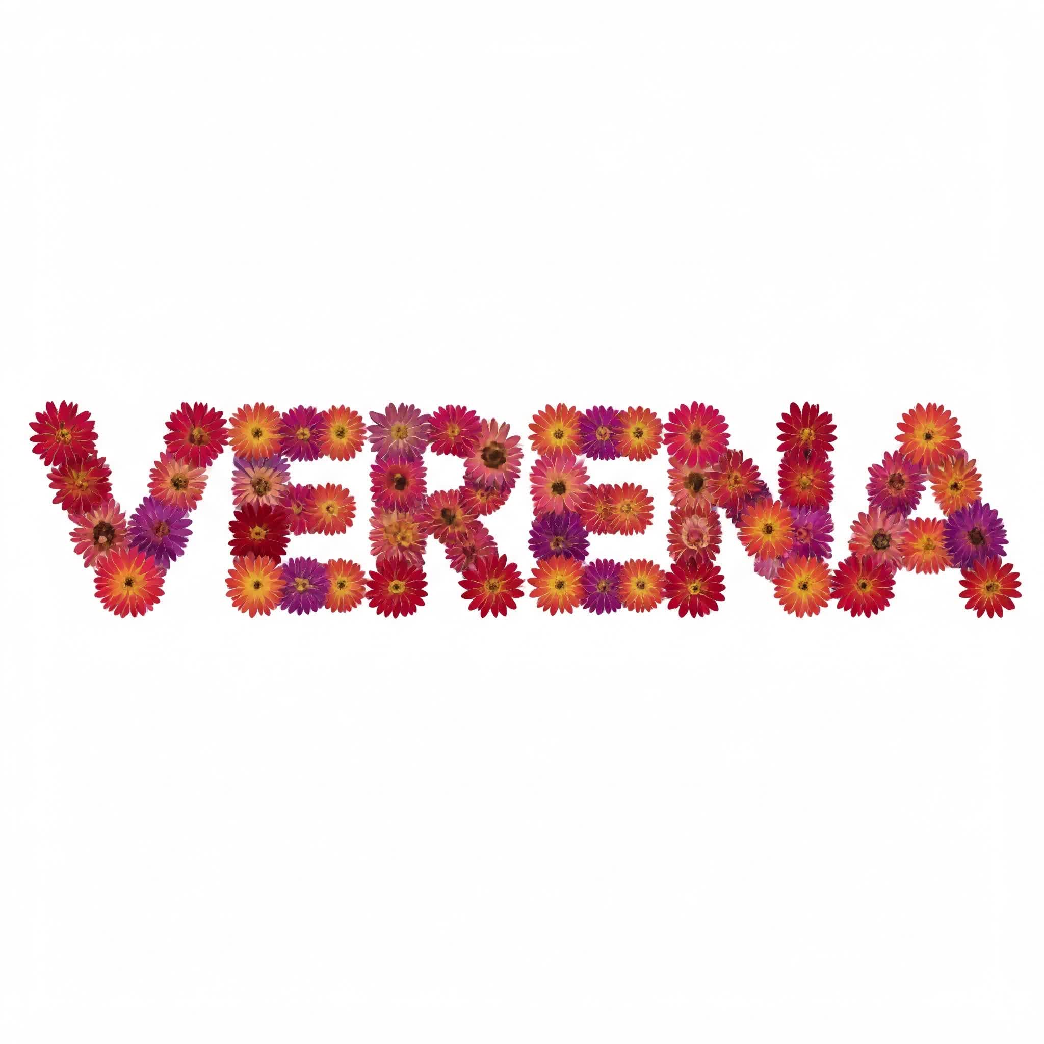 Verena written with flowers